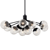 Kichler Silvarious 12-Light Black Modern/Contemporary Chandelier