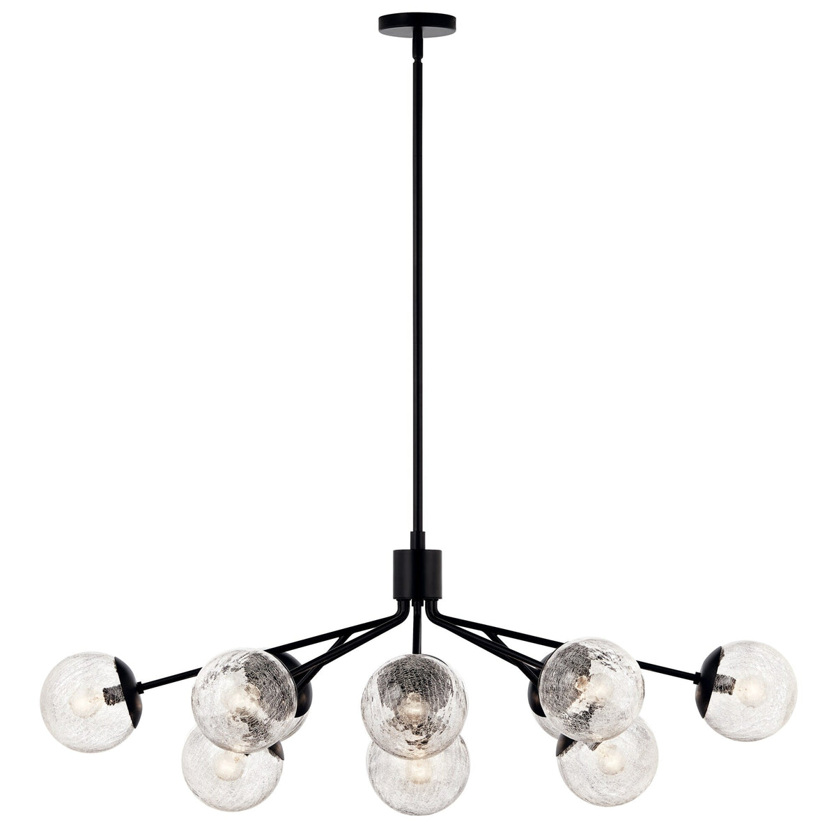 Kichler Silvarious 12-Light Black Modern/Contemporary Chandelier