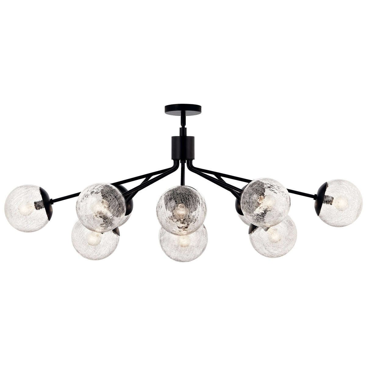 Kichler Silvarious 12-Light Black Modern/Contemporary Chandelier