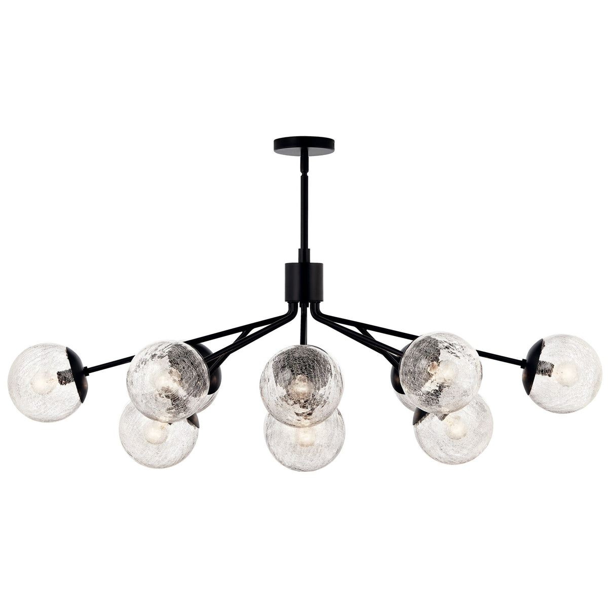 Kichler Silvarious 12-Light Black Modern/Contemporary Chandelier