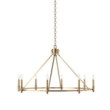 Kichler Carrick 8-Light Gold Traditional Bare Bulb Chandelier