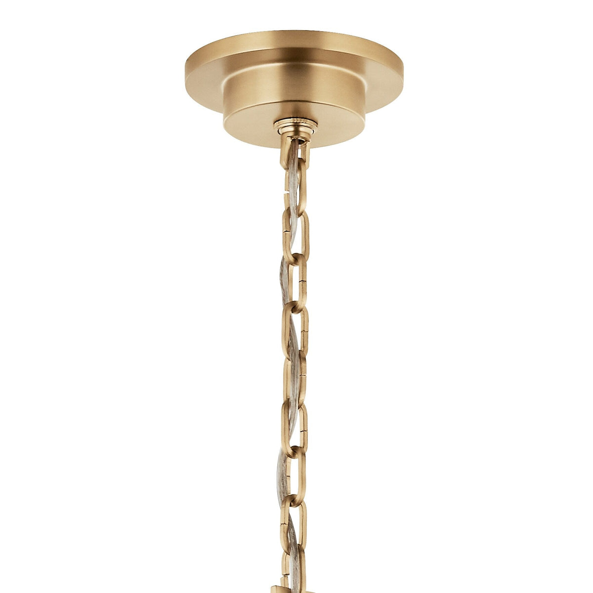 Kichler Carrick 8-Light Gold Traditional Bare Bulb Chandelier