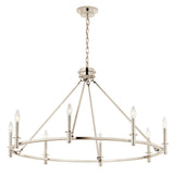 Kichler Carrick 8-Light Polished Nickel Traditional Bare Bulb Chandelier
