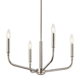 Kichler Madden 4-Light Brushed Nickel Modern/Contemporary Bare Bulb Chandelier