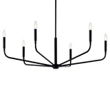 Kichler Madden 6-Light Black Modern/Contemporary Bare Bulb Chandelier