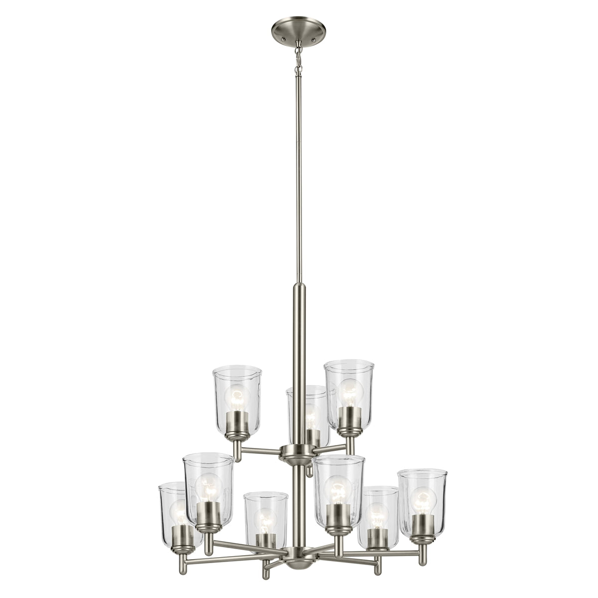 Kichler Shailene 9-Light Brushed Nickel Traditional Chandelier