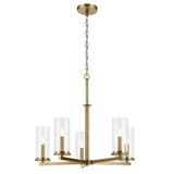 Kichler Crosby 5-Light Gold Modern/Contemporary Chandelier