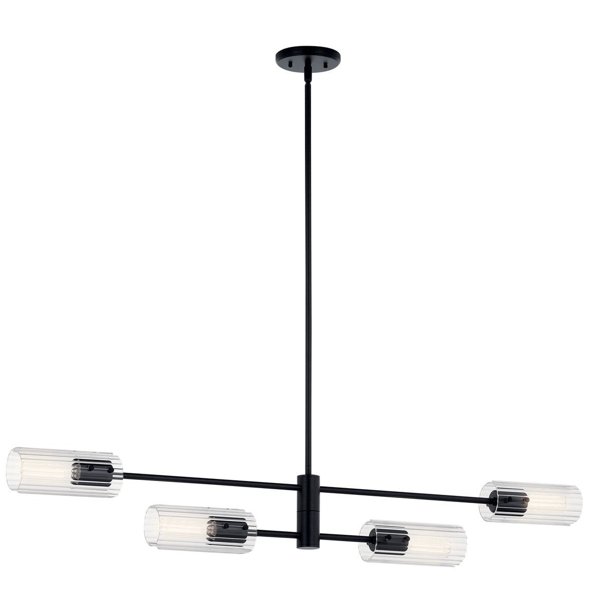 Kichler Velestino 4-Light Black Modern/Contemporary Chandelier