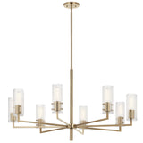 Kichler Velestino 8-Light Gold Modern/Contemporary Chandelier