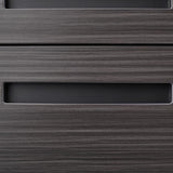SINOFURN Gray Black 3-Drawer 15.8-in File Cabinet