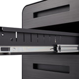 SINOFURN Gray Black 3-Drawer 15.8-in File Cabinet
