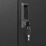 SINOFURN Black 25.6-in File Cabinet