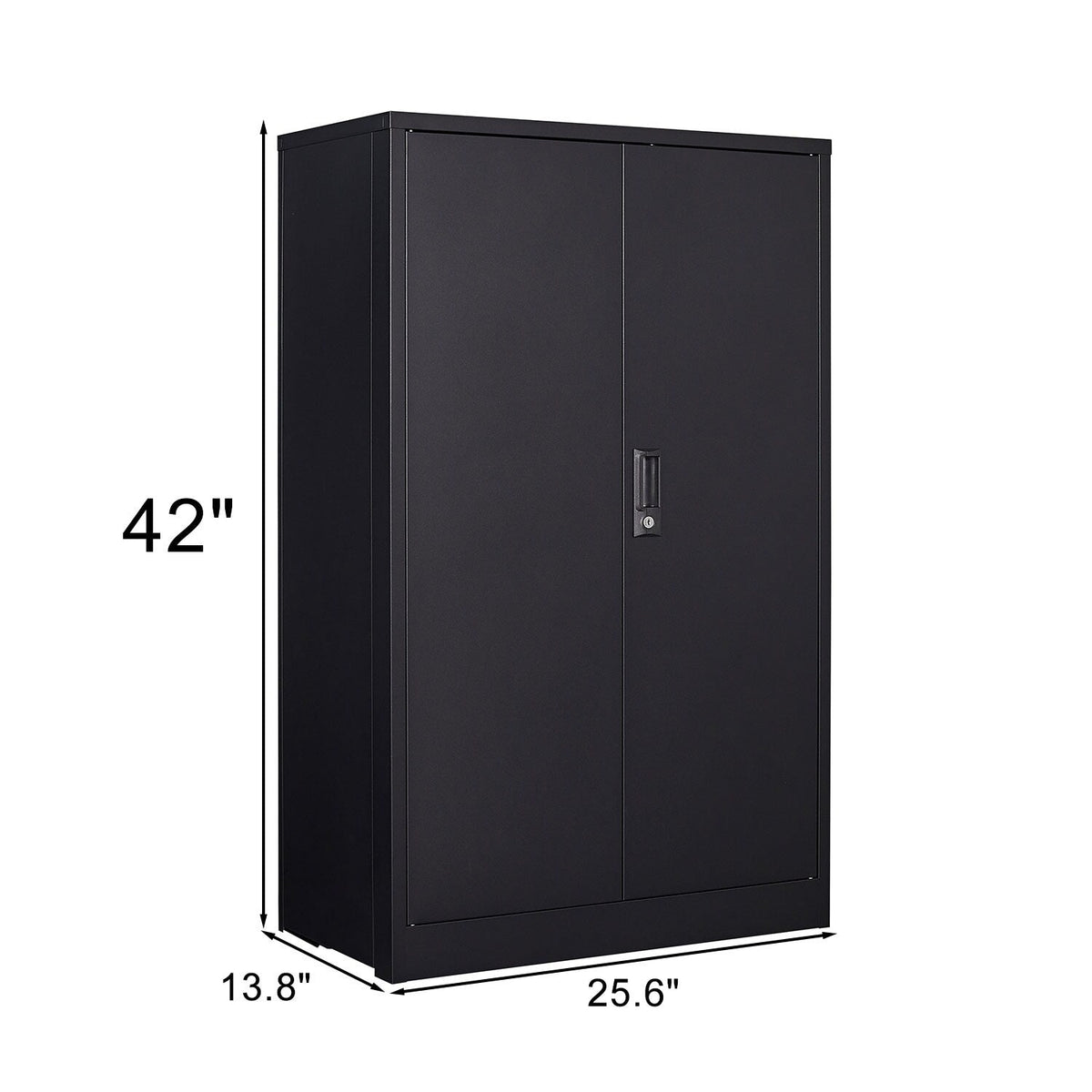 SINOFURN Black 25.6-in File Cabinet