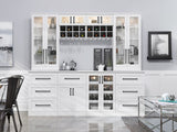 NewAge Products Home Bar 63-in x 85-in White Rectangle Bar Cabinet