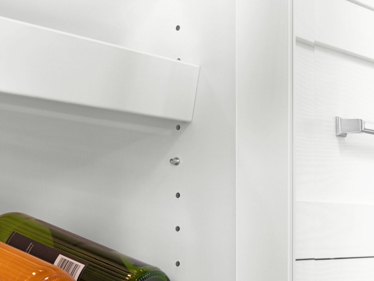 NewAge Products Home Bar 63-in x 85-in White Rectangle Bar Cabinet
