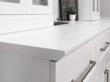 NewAge Products Home Bar 63-in x 85-in White Rectangle Bar Cabinet