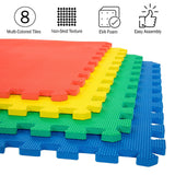 Stalwart 24-in W x 24-in L x 0.5-in T Interlocking Foam Gym Floor Tile (32-sq ft) (8-Pack)