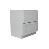 RELIABILT Overlake 30-in W x 34.5-in H x 24-in D Gray 2-Drawers Base Ready To Assemble Plywood Cabinet (Recessed Panel Style)