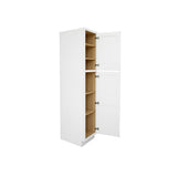 RELIABILT Fairplay 18-in W x 84-in H x 24-in D White Pantry Ready To Assemble Plywood Cabinet (Recessed Panel Shaker Door Style)
