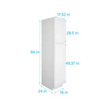 RELIABILT Fairplay 18-in W x 84-in H x 24-in D White Pantry Ready To Assemble Plywood Cabinet (Recessed Panel Shaker Door Style)