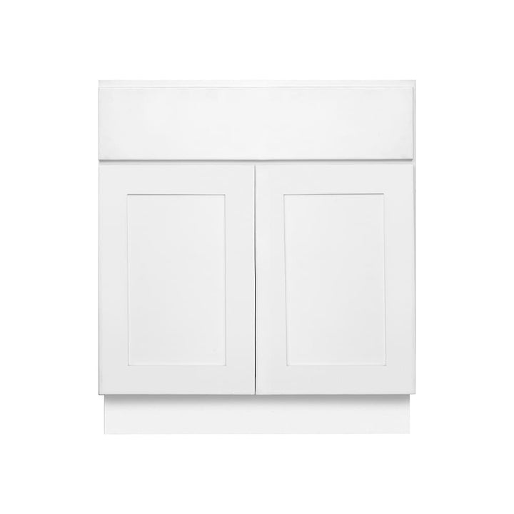 RELIABILT Fairplay 36-in White Shaker Sink Base Kitchen Cabinet, Ready to Assemble, Plywood Construction
