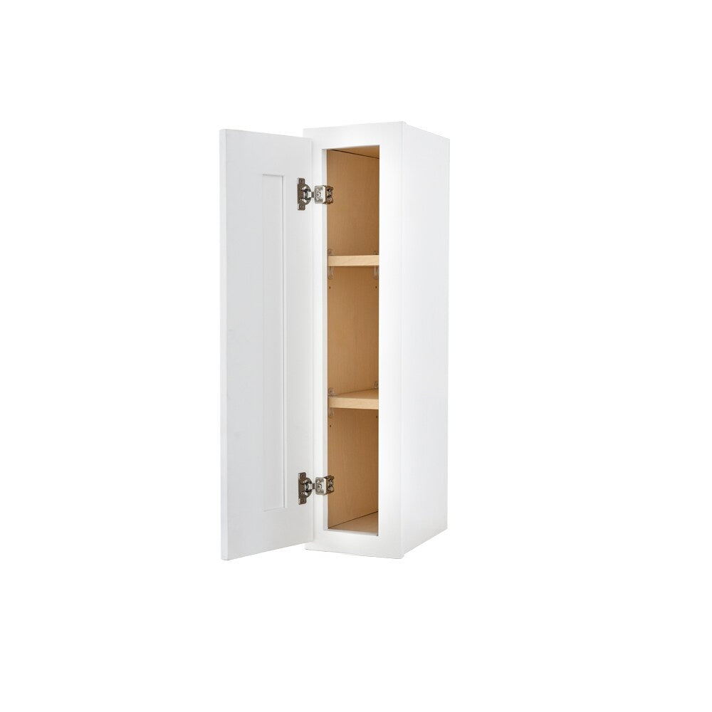 RELIABILT Fairplay 9-in W x 36-in H x 12-in D White Wall Ready To Assemble Plywood Cabinet (Recessed Panel Shaker Door Style)