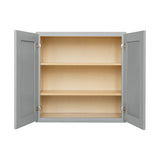 RELIABILT Overlake 30-in W x 30-in H x 12-in D Gray Wall Ready To Assemble Plywood Cabinet (Recessed Panel Shaker Door Style)