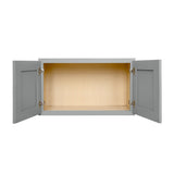 RELIABILT Overlake 30-in W x 15-in H x 12-in D Gray Wall Ready To Assemble Plywood Cabinet (Recessed Panel Shaker Door Style)