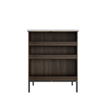 FUFU&GAGA Brown Composite Base with Mdf Top Kitchen Cart (30-in x 55.1-in x 36-in)
