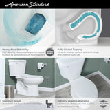 American Standard Colony White Elongated Standard Height 2-Piece Toilet, 10-in Rough-In