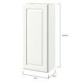 allen + roth Tilson 18-in W x 42.125-in H x 12-in D Linen Wall Fully Assembled Cabinet (Raised Panel Square Door Style)