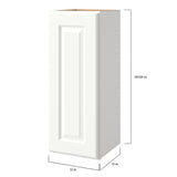 allen + roth Tilson 12-in W x 39.125-in H x 12-in D Linen Wall Fully Assembled Cabinet (Raised Panel Square Door Style)