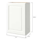 allen + roth Tilson 21-in W x 30.125-in H x 12-in D Linen Wall Fully Assembled Cabinet (Raised Panel Square Door Style)