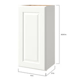 allen + roth Tilson 15-in W x 30.125-in H x 12-in D Linen Wall Fully Assembled Cabinet (Raised Panel Square Door Style)