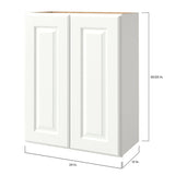 allen + roth Tilson 24-in W x 30.125-in H x 12-in D Linen Wall Fully Assembled Cabinet (Raised Panel Square Door Style)