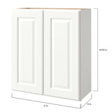 allen + roth Tilson 27-in W x 36.125-in H x 12-in D Linen Wall Fully Assembled Cabinet (Raised Panel Square Door Style)