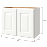 allen + roth Tilson 24-in W x 18.625-in H x 12-in D Linen Wall Fully Assembled Cabinet (Raised Panel Square Door Style)