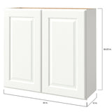 allen + roth Tilson 30-in W x 39.125-in H x 12-in D Linen Wall Fully Assembled Cabinet (Raised Panel Square Door Style)