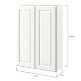 allen + roth Tilson 30-in W x 42.125-in H x 12-in D Linen Wall Fully Assembled Cabinet (Raised Panel Square Door Style)