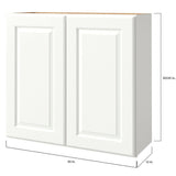 allen + roth Tilson 30-in W x 30.125-in H x 12-in D Linen Wall Fully Assembled Cabinet (Raised Panel Square Door Style)