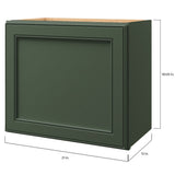 allen + roth Heathrow 21-in W x 18.125-in H x 12-in D Sage Wall Fully Assembled Cabinet (Recessed Panel Square Door Style)