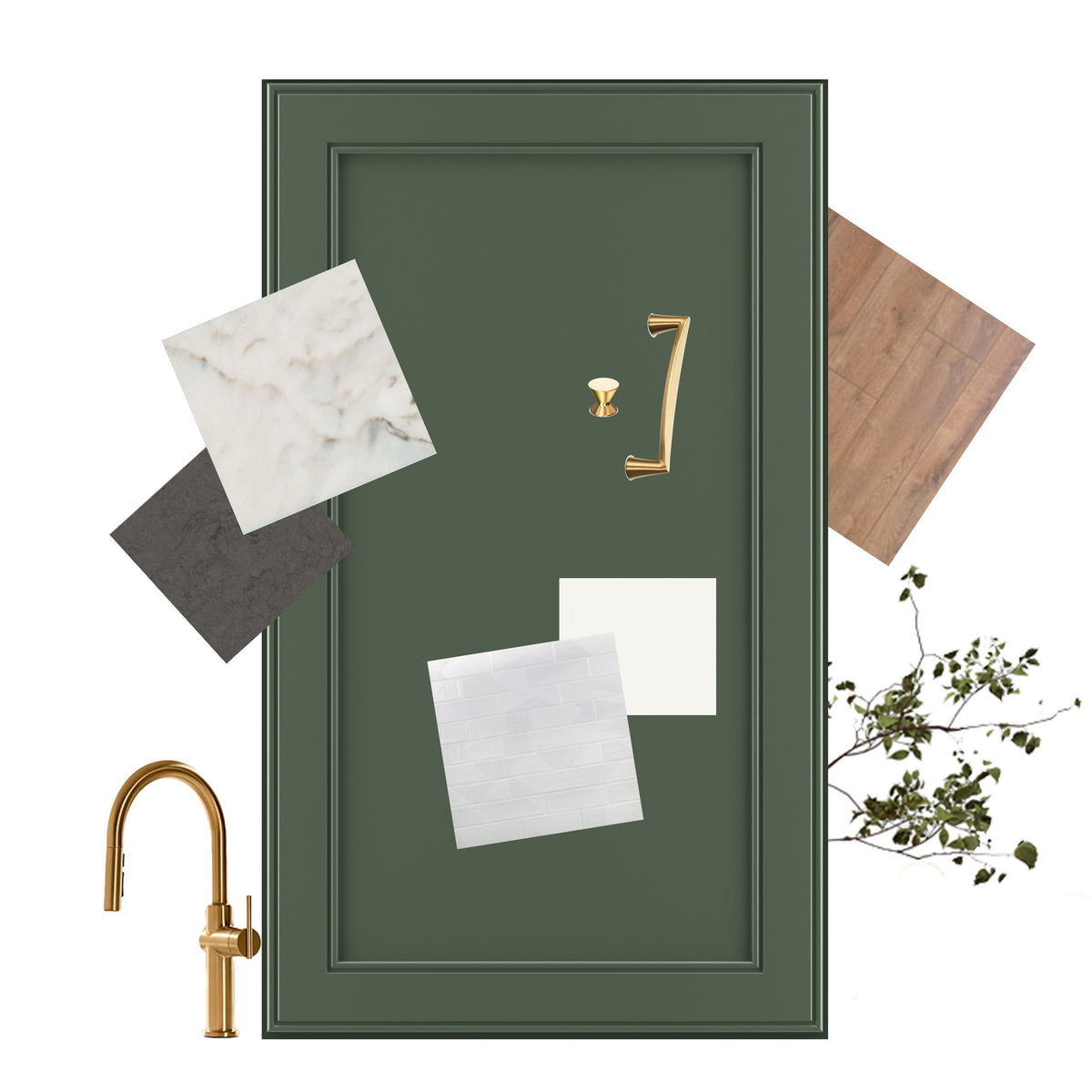 allen + roth Heathrow 24-in W x 30.125-in H x 12-in D Sage Diagonal Corner Wall Fully Assembled Cabinet (Recessed Panel Square Style)