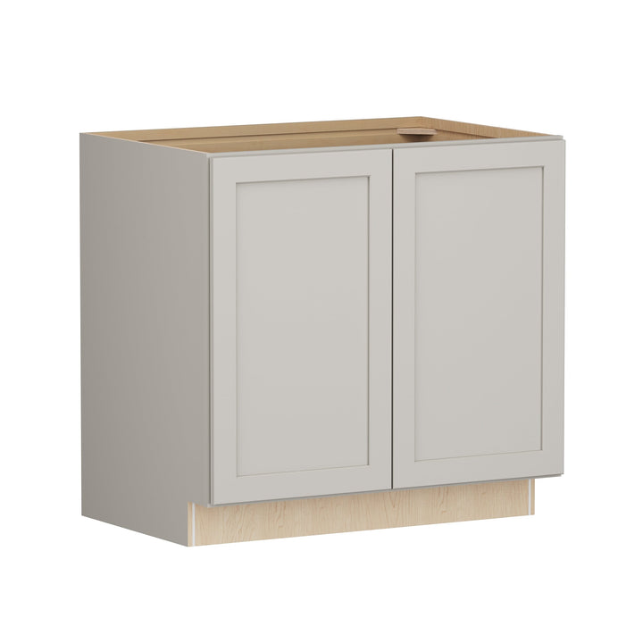 Shenandoah PRO Express Breckenridge 36-in W x 34.5-in H x 24-in D Stone Full Overlay Base Fully Assembled Plywood Cabinet (Recessed Panel Shaker Door Style)