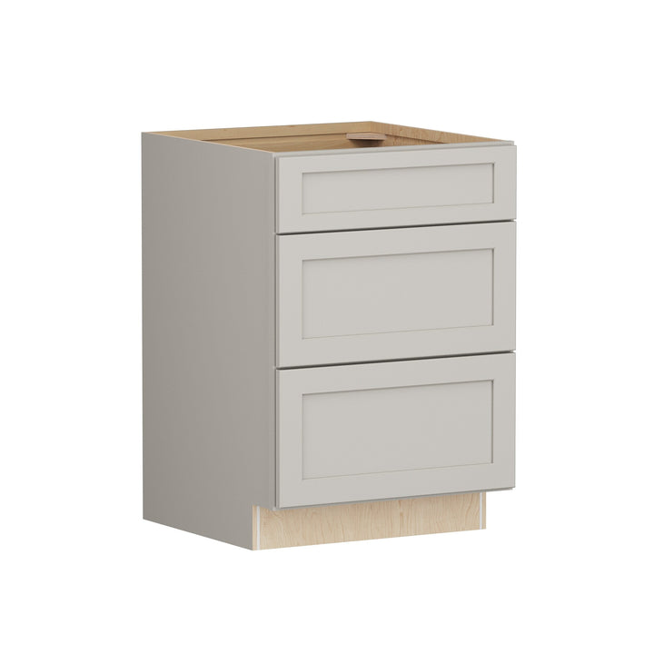 Shenandoah PRO Express Breckenridge 24-in W x 34.5-in H x 24-in D Stone Full Overlay 3-Drawer Base Fully Assembled Plywood Cabinet
