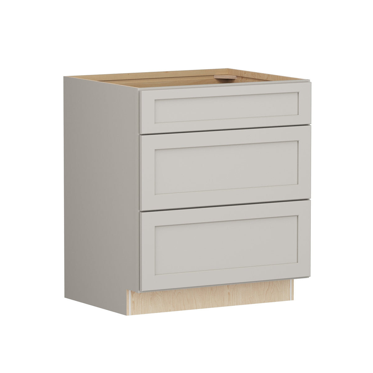 Shenandoah PRO Express Breckenridge 30-in W x 34.5-in H x 24-in D Stone Full Overlay 3-Drawer Base Fully Assembled Plywood Cabinet