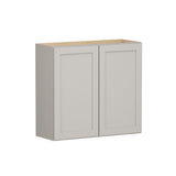 Shenandoah PRO Express Breckenridge 33-in W x 30.125-in H x 12-in D Stone Full Overlay Wall Fully Assembled Plywood Cabinet (Recessed Panel Shaker Door Style)