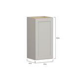 Shenandoah PRO Express Breckenridge 15-in W x 30.125-in H x 12-in D Stone Full Overlay Wall Fully Assembled Plywood Cabinet (Recessed Panel Shaker Door Style)