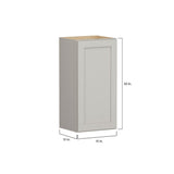 Shenandoah PRO Express Breckenridge 15-in W x 36.125-in H x 12-in D Stone Full Overlay Wall Fully Assembled Plywood Cabinet (Recessed Panel Shaker Door Style)