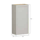 Shenandoah PRO Express Breckenridge 21-in W x 42.125-in H x 12-in D Stone Full Overlay Wall Fully Assembled Plywood Cabinet (Recessed Panel Shaker Door Style)