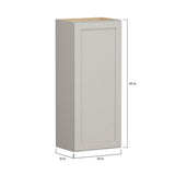 Shenandoah PRO Express Breckenridge 18-in W x 36.125-in H x 12-in D Stone Full Overlay Wall Fully Assembled Plywood Cabinet (Recessed Panel Shaker Door Style)